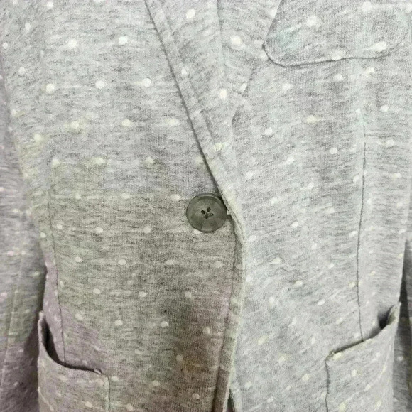 SO girls gray and white polka dot long sleeve blazer size XL - Picture 7 of 9